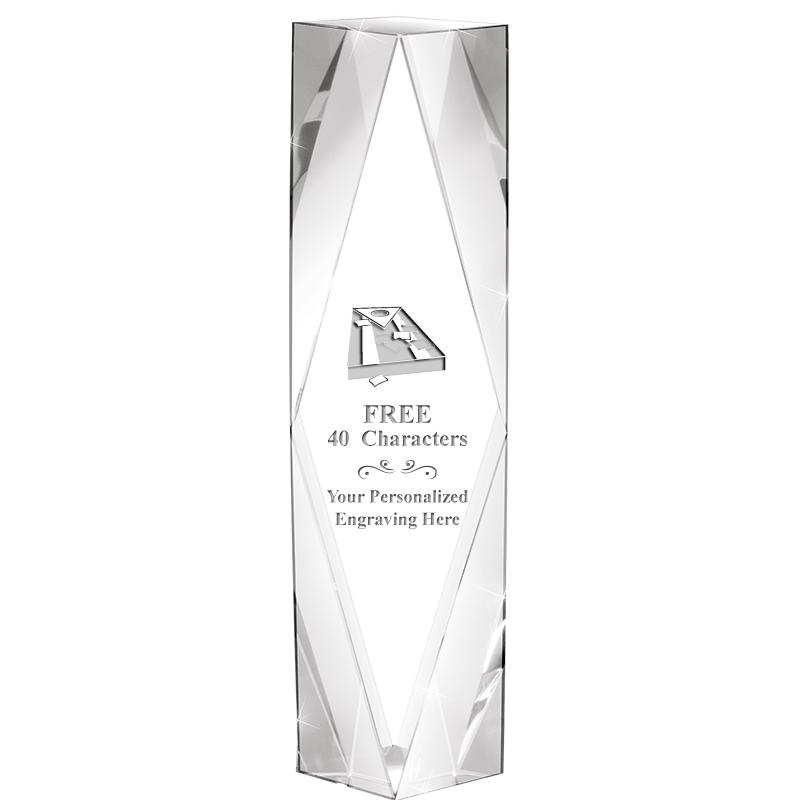 8" GEMINI CRYSTAL AWARD