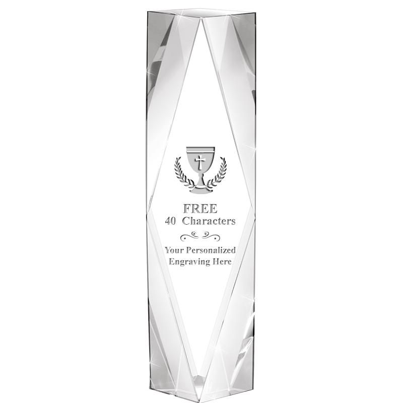 8" GEMINI CRYSTAL AWARD