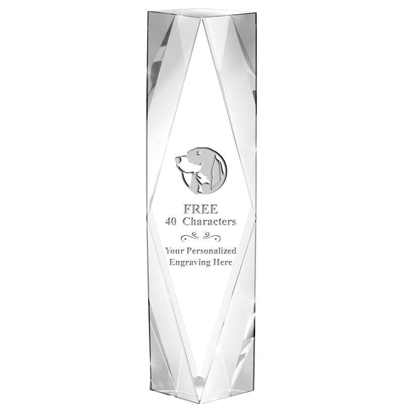 8" GEMINI CRYSTAL AWARD