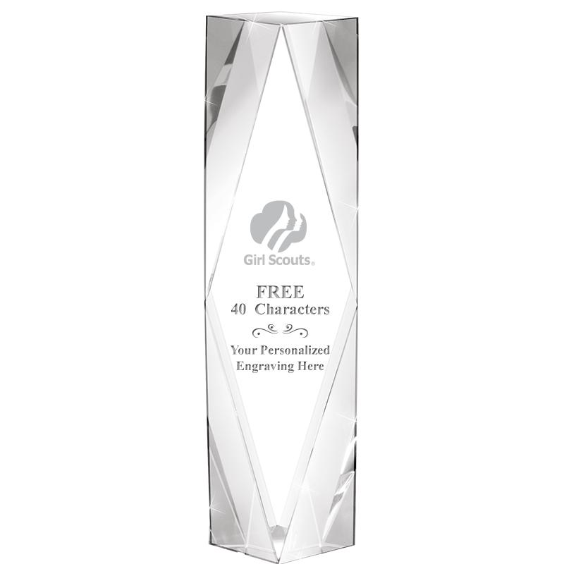 8" GEMINI CRYSTAL AWARD