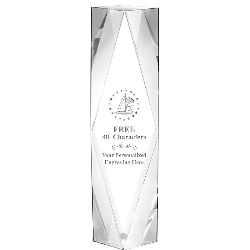 8" GEMINI CRYSTAL AWARD