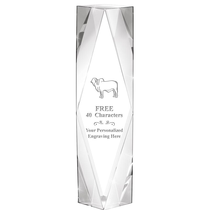 8" GEMINI CRYSTAL AWARD