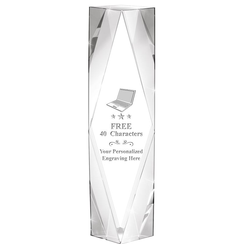 8" GEMINI CRYSTAL AWARD