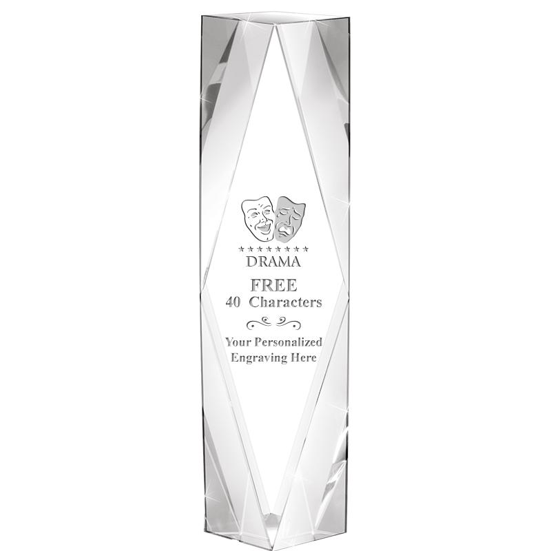 8" GEMINI CRYSTAL AWARD