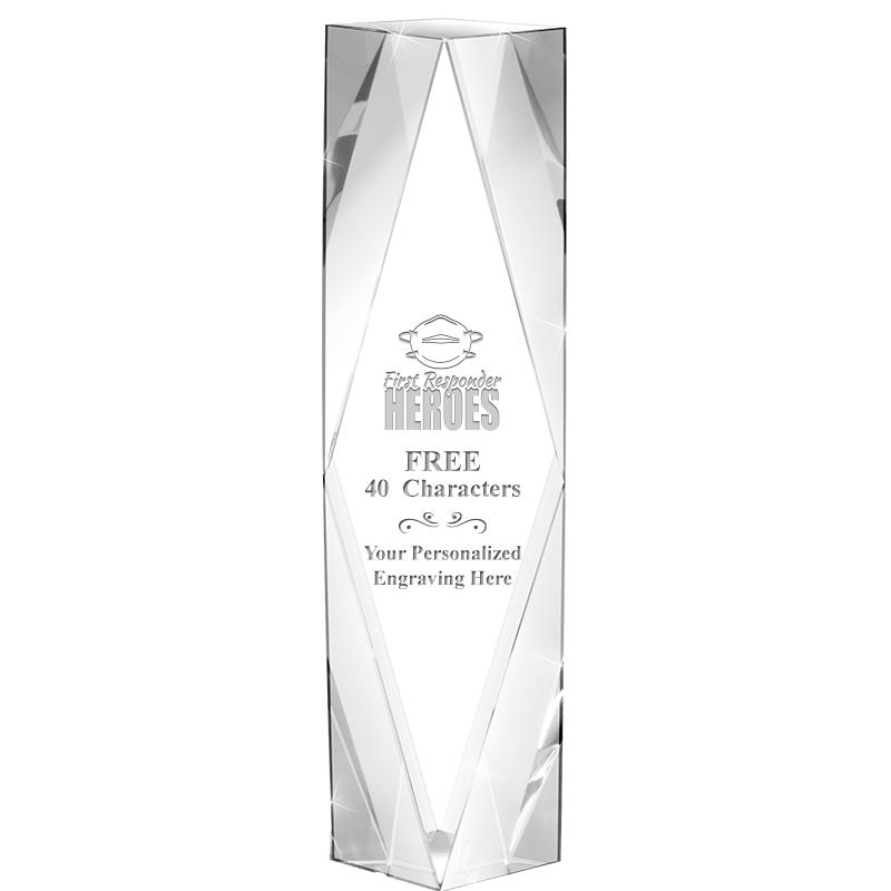 8" GEMINI CRYSTAL AWARD