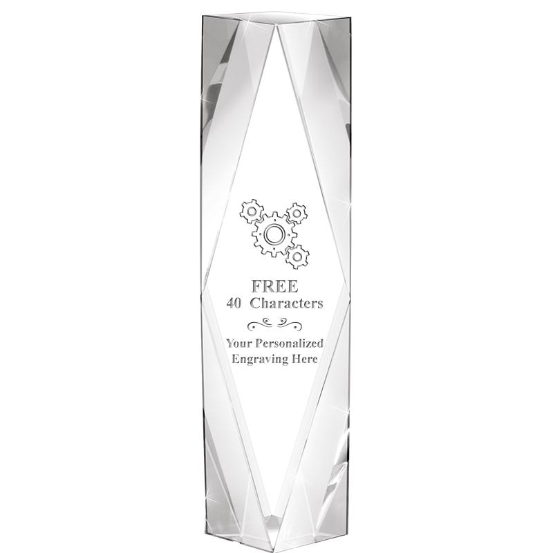 8" GEMINI CRYSTAL AWARD