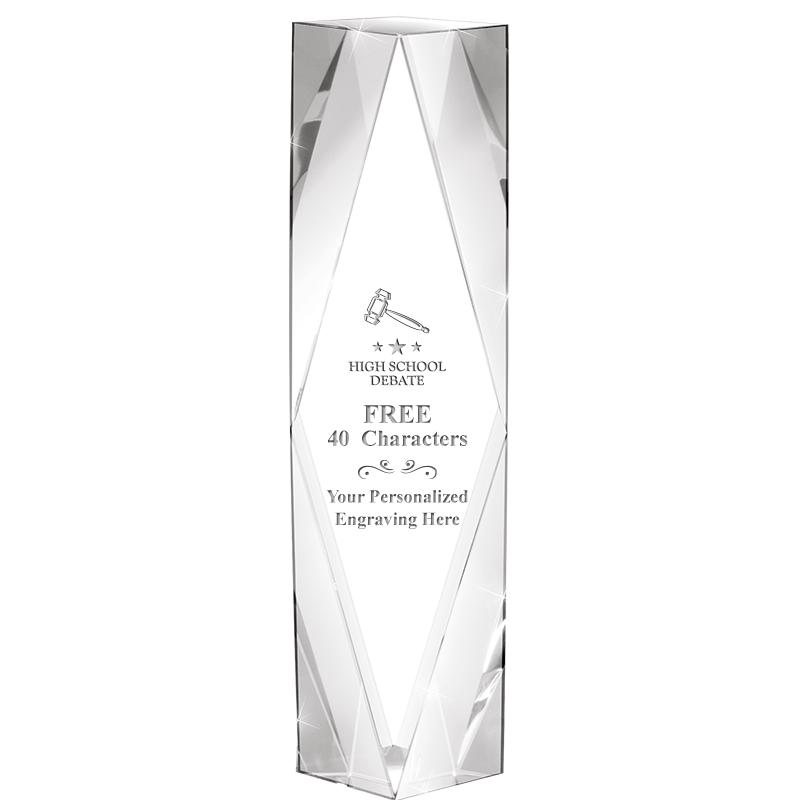 8" GEMINI CRYSTAL AWARD