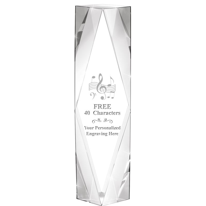 8" GEMINI CRYSTAL AWARD