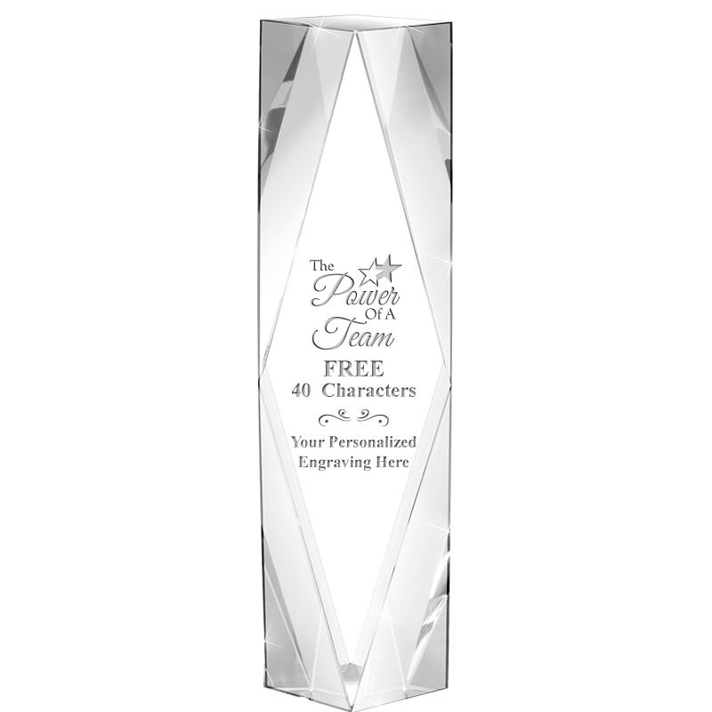 8" GEMINI CRYSTAL AWARD