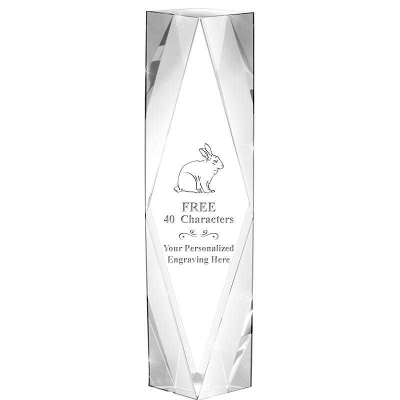 8" GEMINI CRYSTAL AWARD