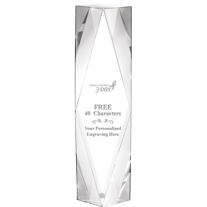 8" GEMINI CRYSTAL AWARD