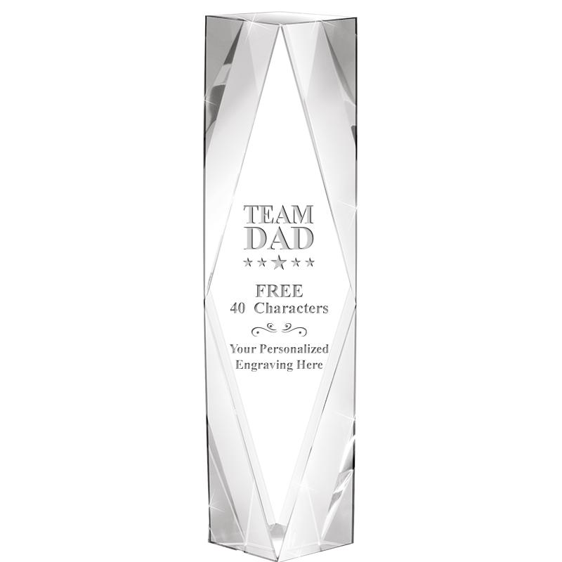 8" GEMINI CRYSTAL AWARD