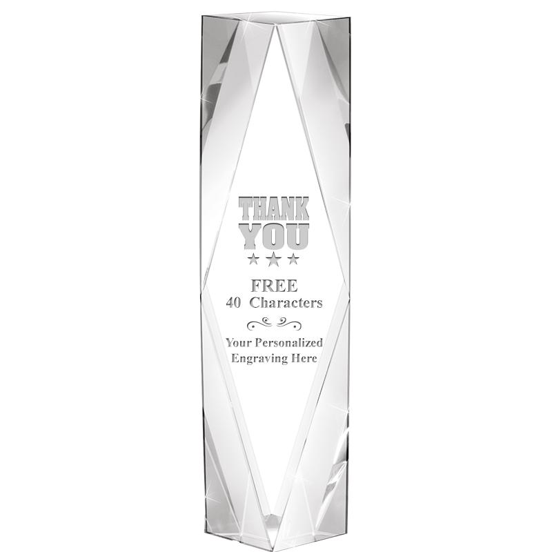 8" GEMINI CRYSTAL AWARD