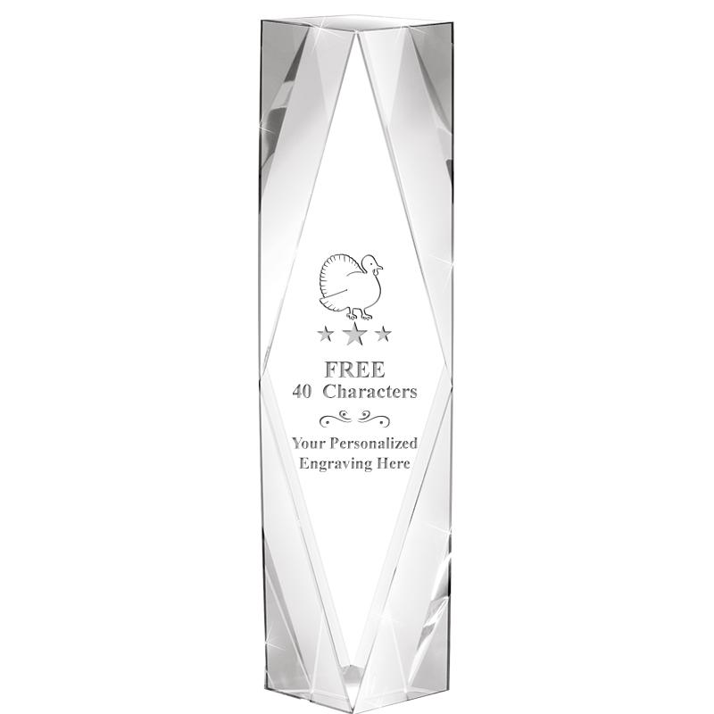 8" GEMINI CRYSTAL AWARD