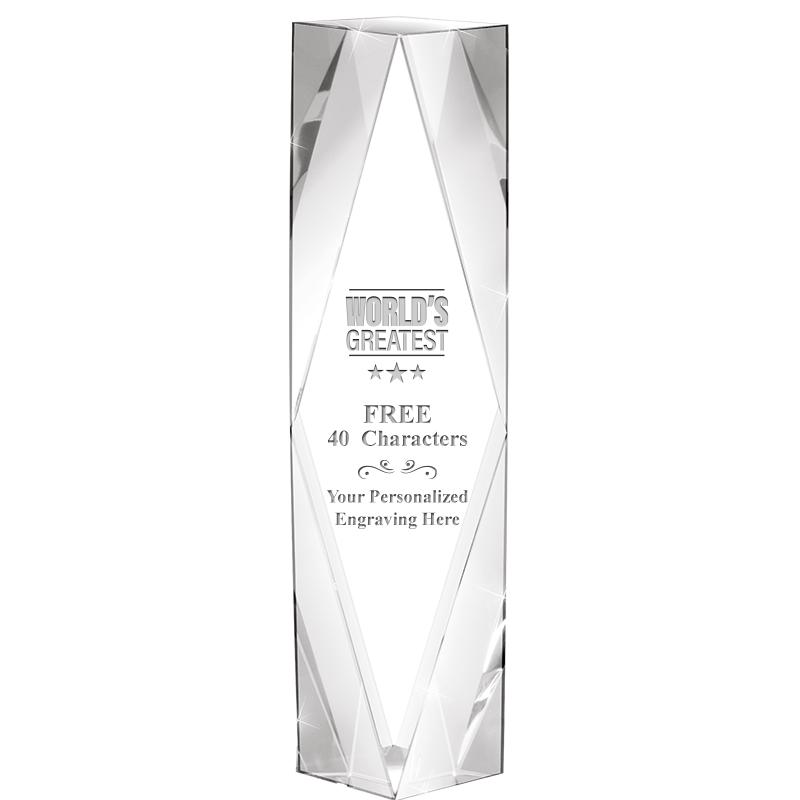 8" GEMINI CRYSTAL AWARD