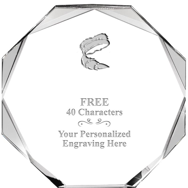 6" COMPASS CRYSTAL