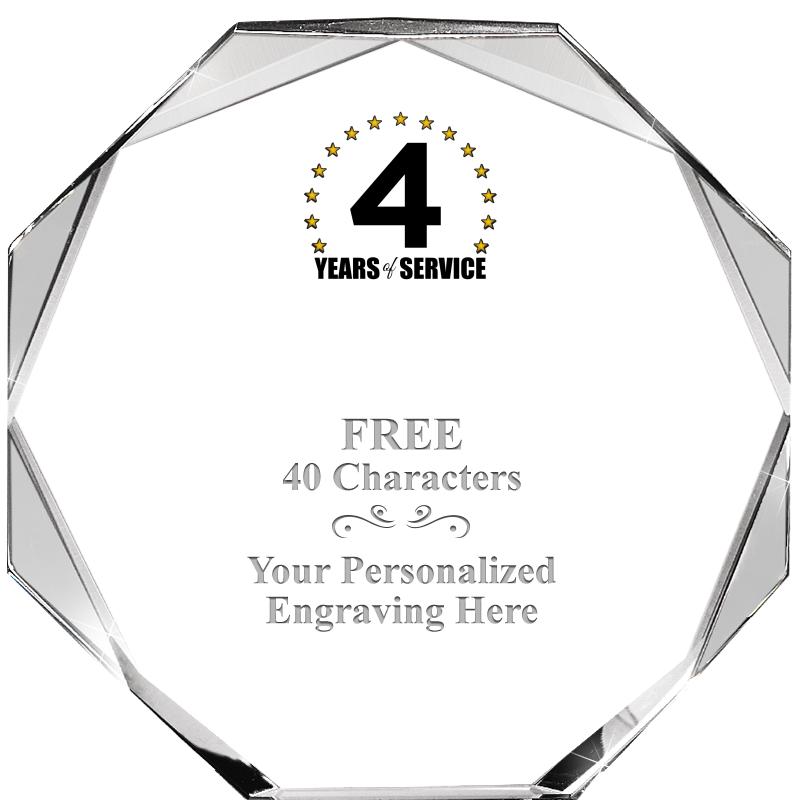 6" COMPASS CRYSTAL