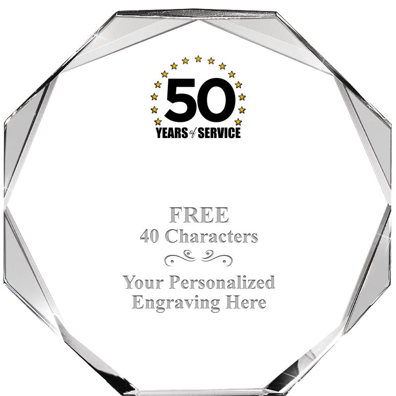 6" COMPASS CRYSTAL