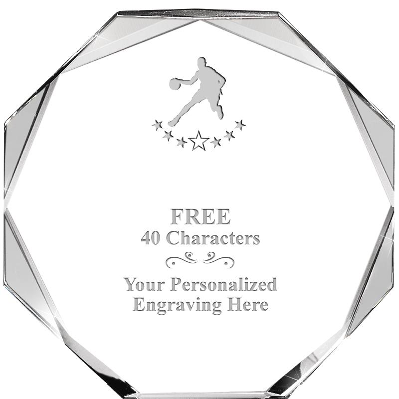 6" COMPASS CRYSTAL
