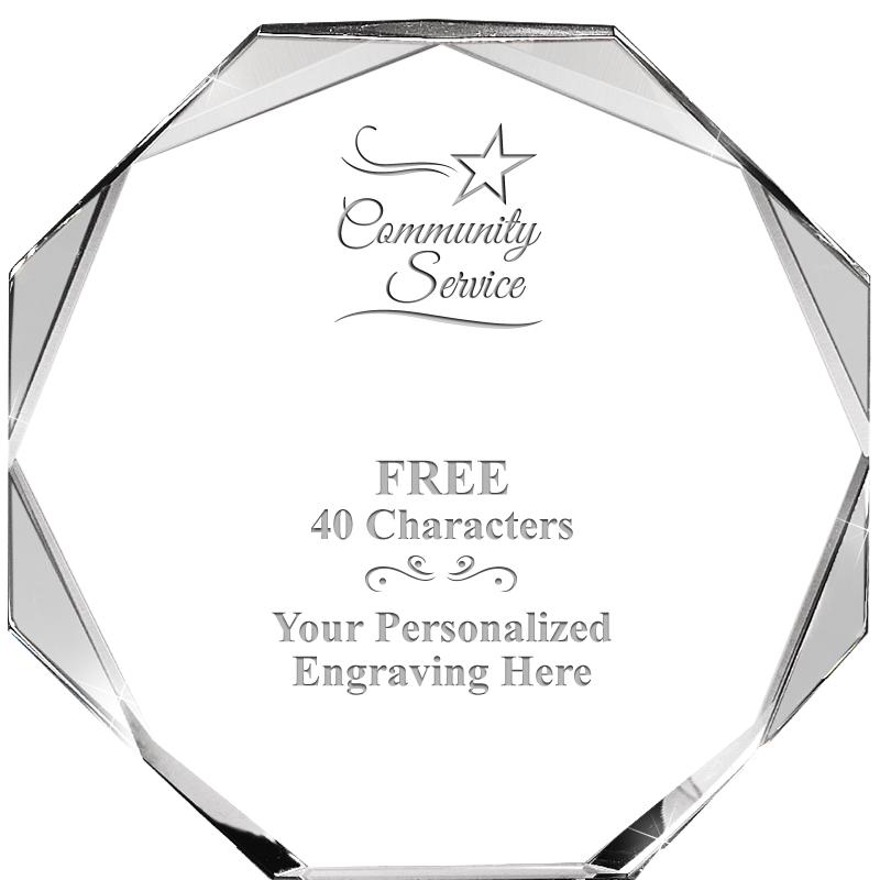 6" COMPASS CRYSTAL