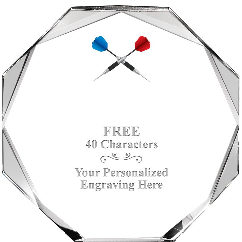 6" COMPASS CRYSTAL