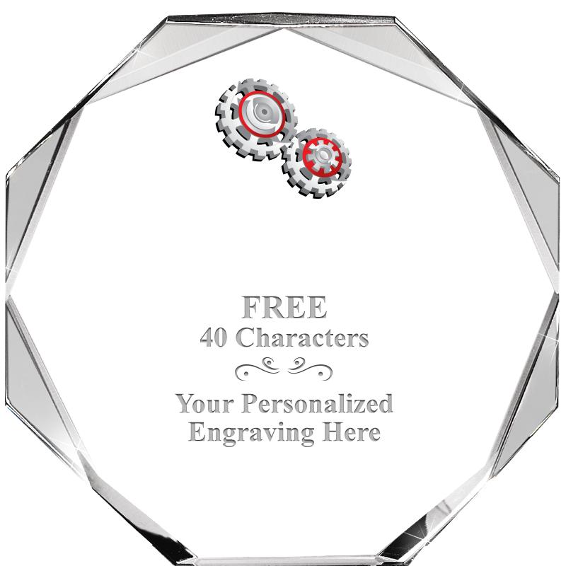 6" COMPASS CRYSTAL