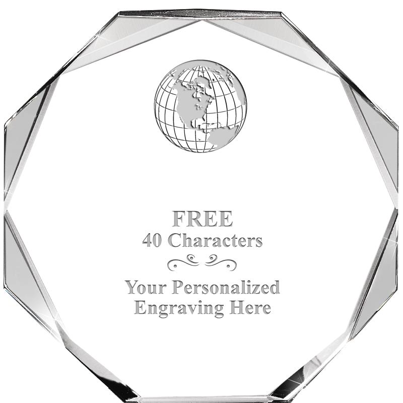 6" COMPASS CRYSTAL