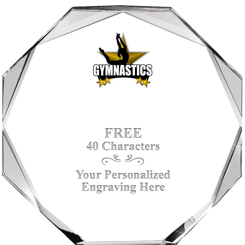 6" COMPASS CRYSTAL