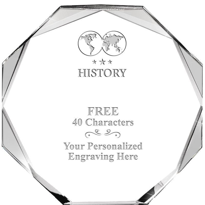 6" COMPASS CRYSTAL