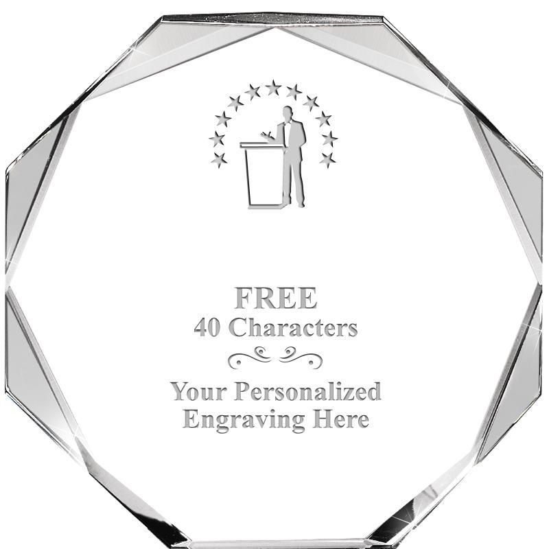 6" COMPASS CRYSTAL