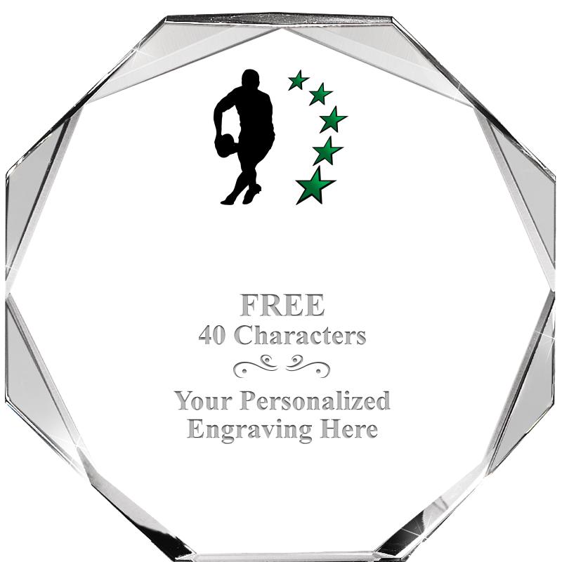 6" COMPASS CRYSTAL