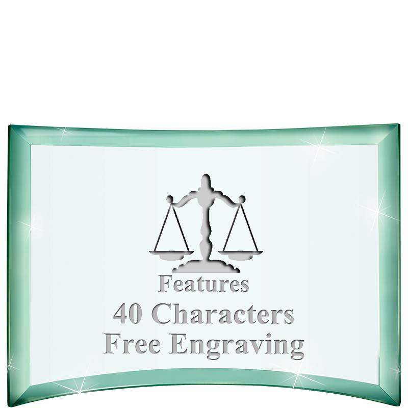 5 1/2"x 3 3/4" ARCHWAY CRYSTAL