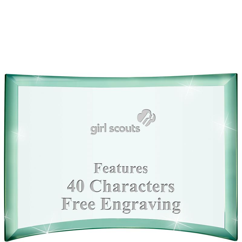 5 1/2"x 3 3/4" ARCHWAY CRYSTAL