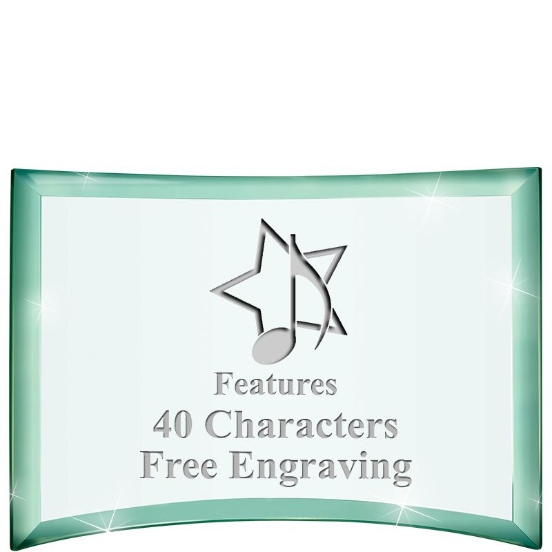 5 1/2"x 3 3/4" ARCHWAY CRYSTAL