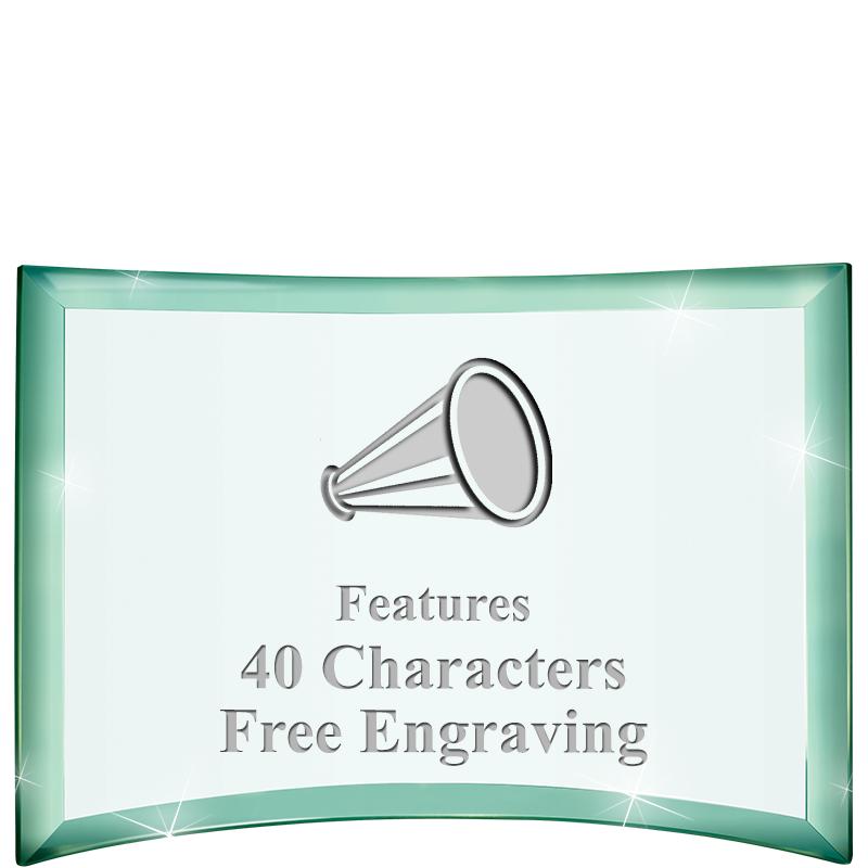 5 1/2"x 3 3/4" ARCHWAY CRYSTAL