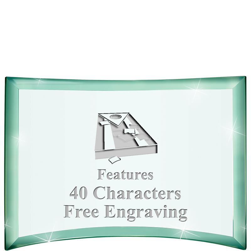 5 1/2"x 3 3/4" ARCHWAY CRYSTAL