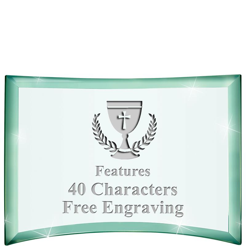 5 1/2"x 3 3/4" ARCHWAY CRYSTAL