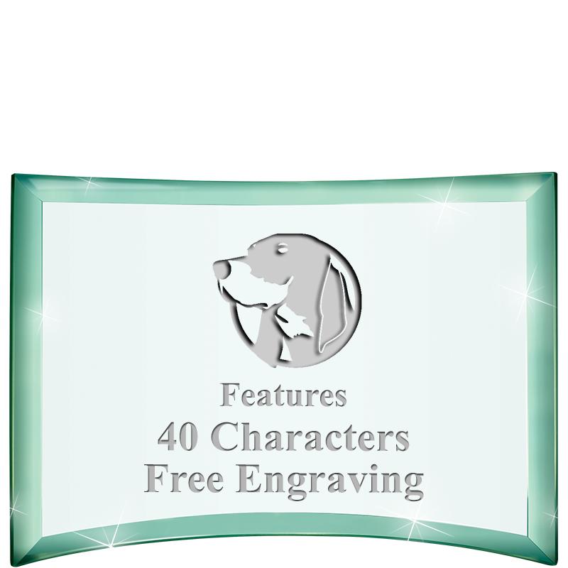 5 1/2"x 3 3/4" ARCHWAY CRYSTAL