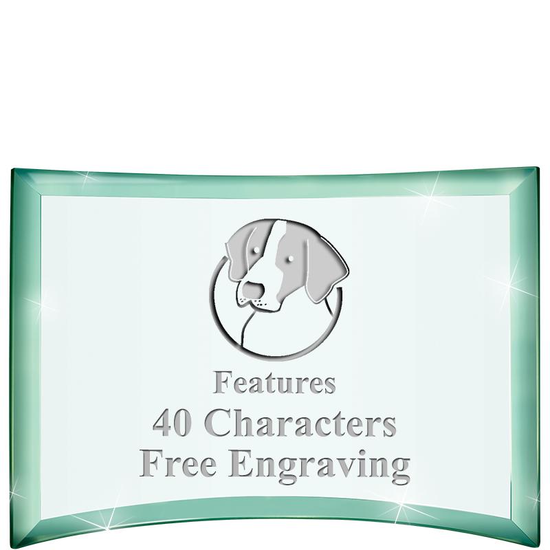 5 1/2"x 3 3/4" ARCHWAY CRYSTAL