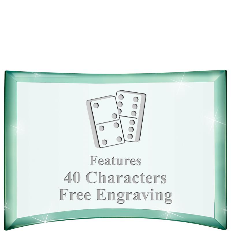 5 1/2"x 3 3/4" ARCHWAY CRYSTAL