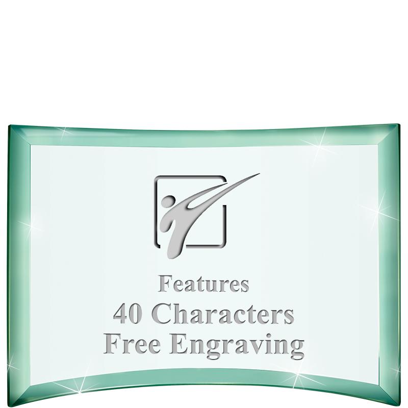 5 1/2"x 3 3/4" ARCHWAY CRYSTAL