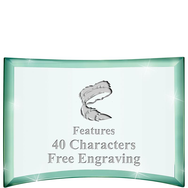 5 1/2"x 3 3/4" ARCHWAY CRYSTAL