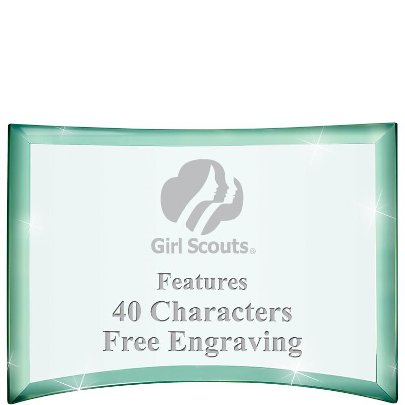 5 1/2"x 3 3/4" ARCHWAY CRYSTAL