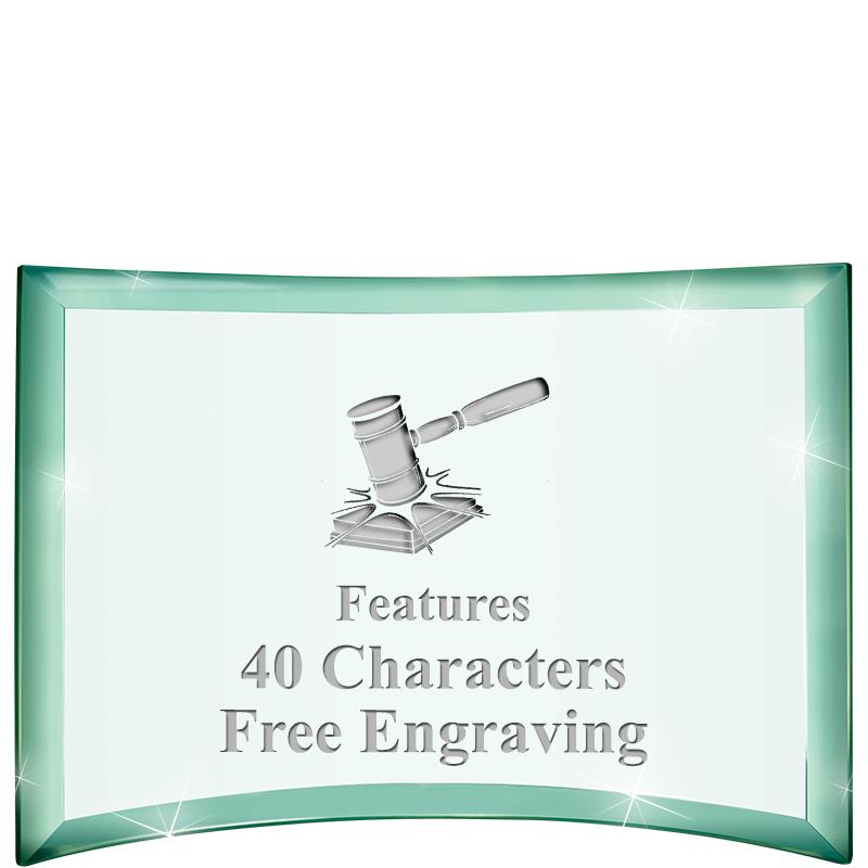 5 1/2"x 3 3/4" ARCHWAY CRYSTAL