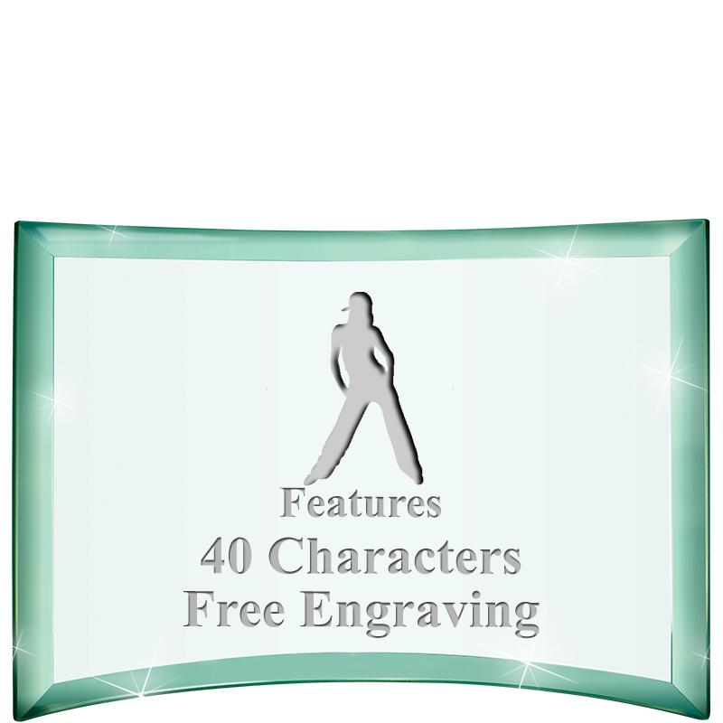 5 1/2"x 3 3/4" ARCHWAY CRYSTAL