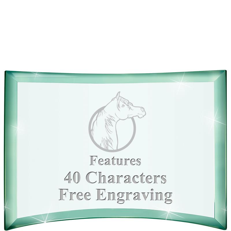 5 1/2"x 3 3/4" ARCHWAY CRYSTAL