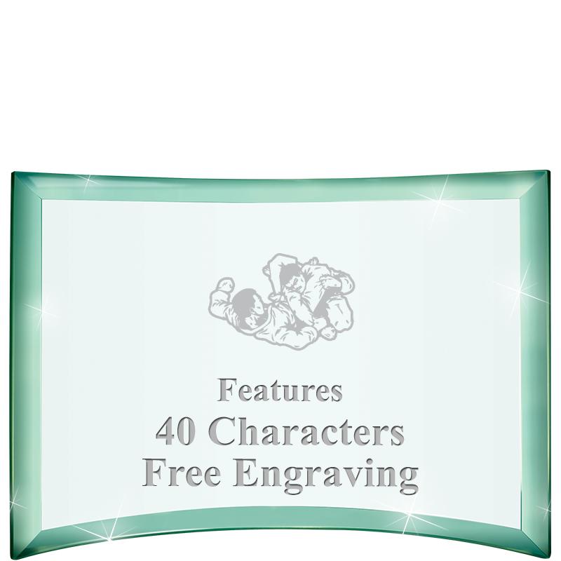 5 1/2"x 3 3/4" ARCHWAY CRYSTAL