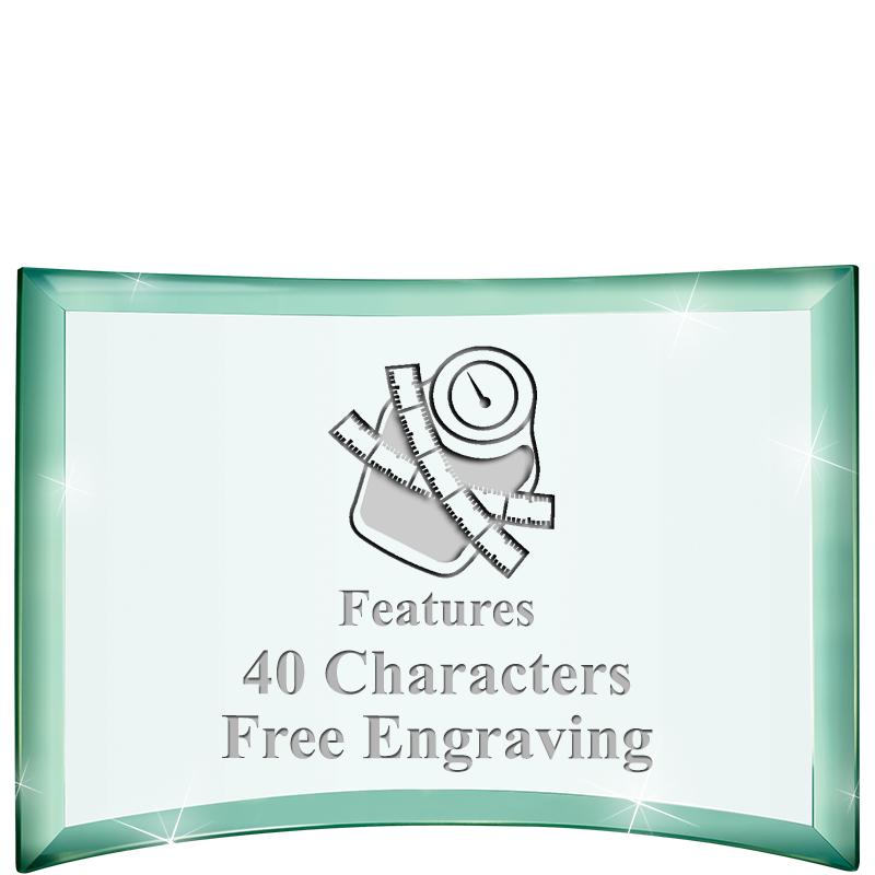 5 1/2"x 3 3/4" ARCHWAY CRYSTAL