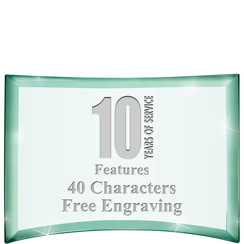 5 1/2"x 3 3/4" ARCHWAY CRYSTAL