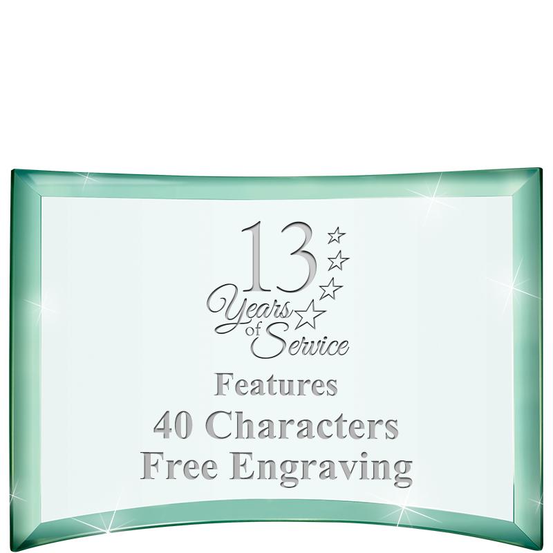 5 1/2"x 3 3/4" ARCHWAY CRYSTAL